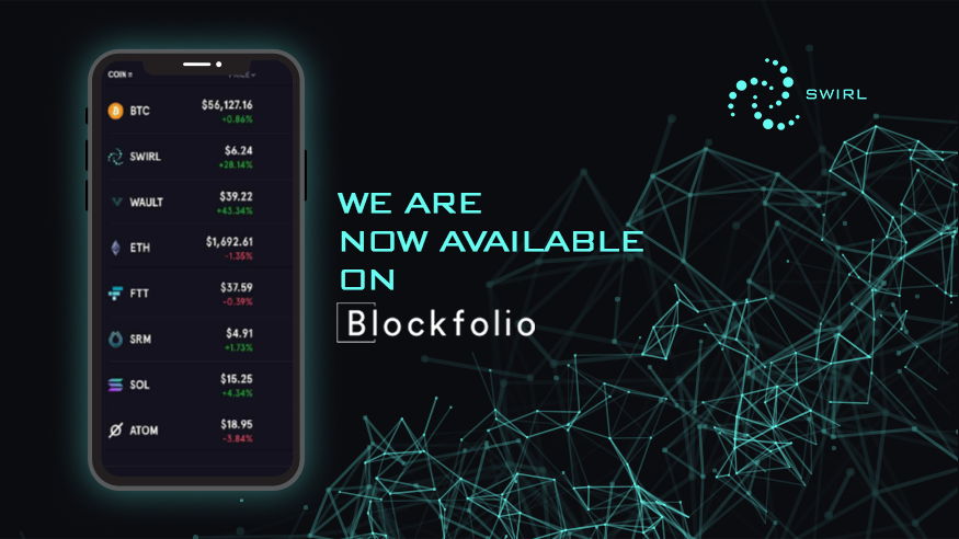 Swirl_Cash's tweet photo. Swirl is available on @Blockfolio!

#DeFi  #BSC  #BNB #Crypto  #cryptocurrency #Anonymous https://t.co/F8fE9XWCsW