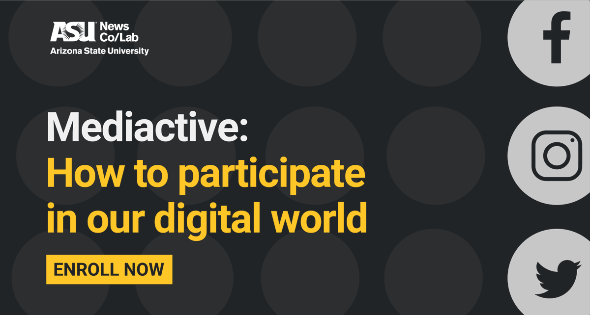 news_collab's tweet photo. What’s next for Mediactive? We’ve updated our free online course with a stronger focus on #medialiteracy in science and health. 

Enroll now — the course starts Monday!
https://t.co/Viu66Vvwxw https://t.co/RQPKOAv9R1