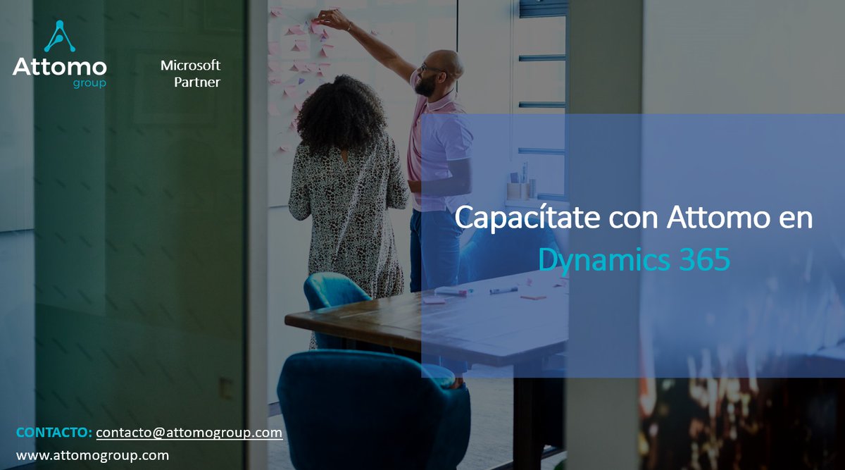 AttomoGroup's tweet photo. En Attomo tenemos disponibles capacitaciones técnica y funcionales de Dynamics 365, las cuales se encuentran dirigidas por expertos en los distintos módulos de configuración y administración del sistema. Las capacitaciones abordan las buenas prácticas de Microsoft. https://t.co/JBFhw9qKYo