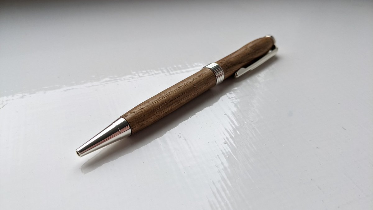 Second day in uni today. Our group of 6 made pens from wood. Expertly crafted, wouldn't you agree?