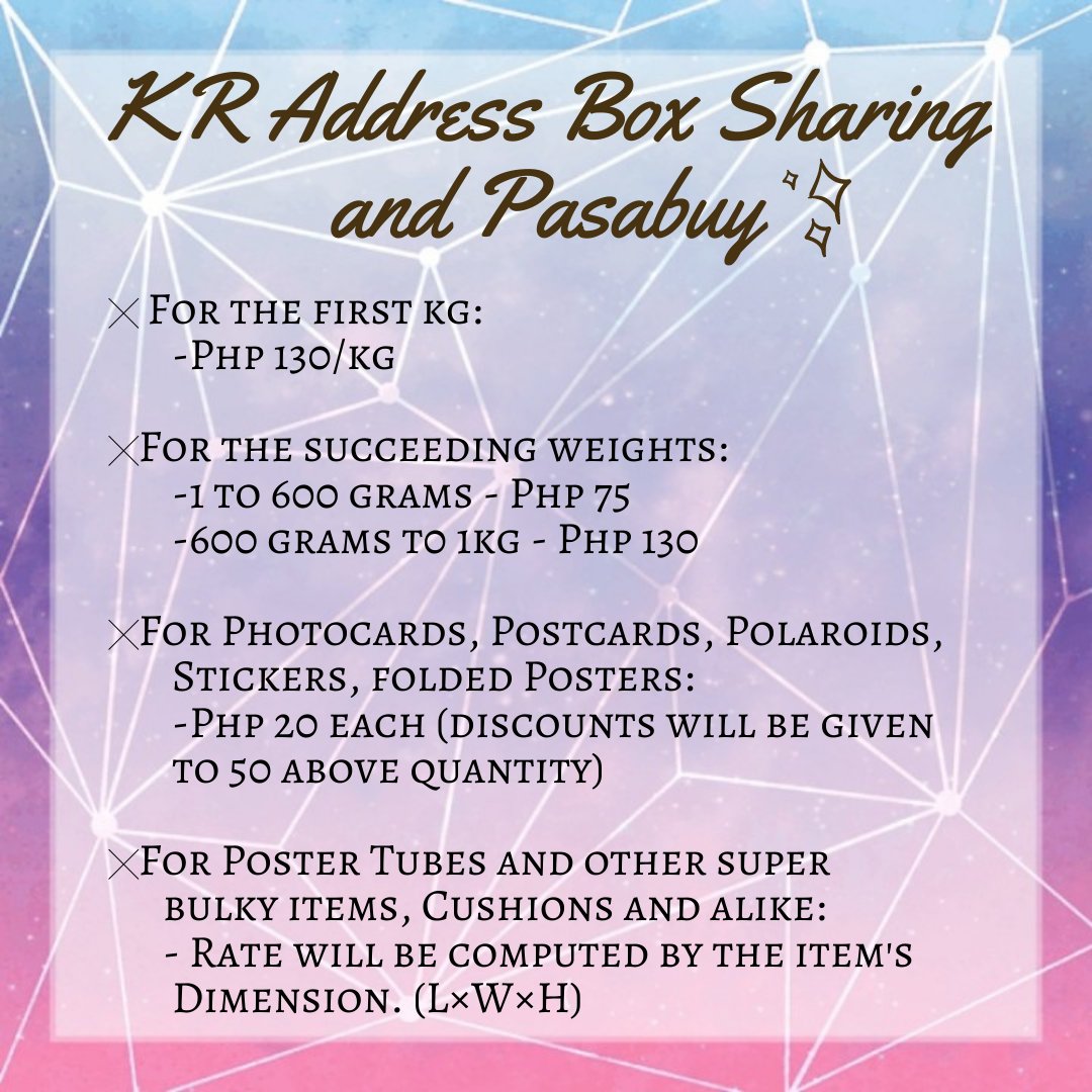 DistrictJjangPH's tweet photo. If you're looking for box sharing service, you can join us. We'll gladly accept you. If interested, reply here or DM us. ☺️💖

#BoxSharingPH #PasabuyPH #KRAddress https://t.co/t7WaIHaxjF