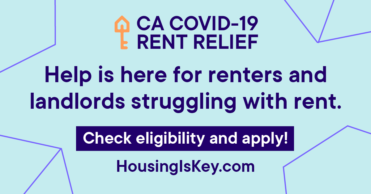 HousingIsKey's tweet photo. Applications are open for #CA #COVID19 #RentRelief. Check eligibility and apply for help with #rent or #utilities at https://t.co/kAk9AKVW5y or call 833-430-2122. #SB91 #HousingIsKey #CARentRelief https://t.co/UxSZrJFJ2Q