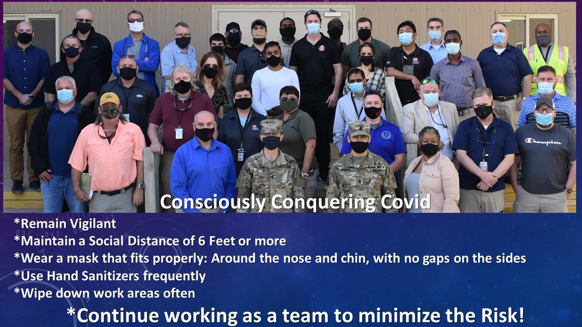 USACEinAFG's tweet photo. Contingency Team members deployed know the importance of remaining prepared and vigilant! The "Building Strong" legacy continues. 
#USACE #COVID19 #army https://t.co/MATdGoVCIi