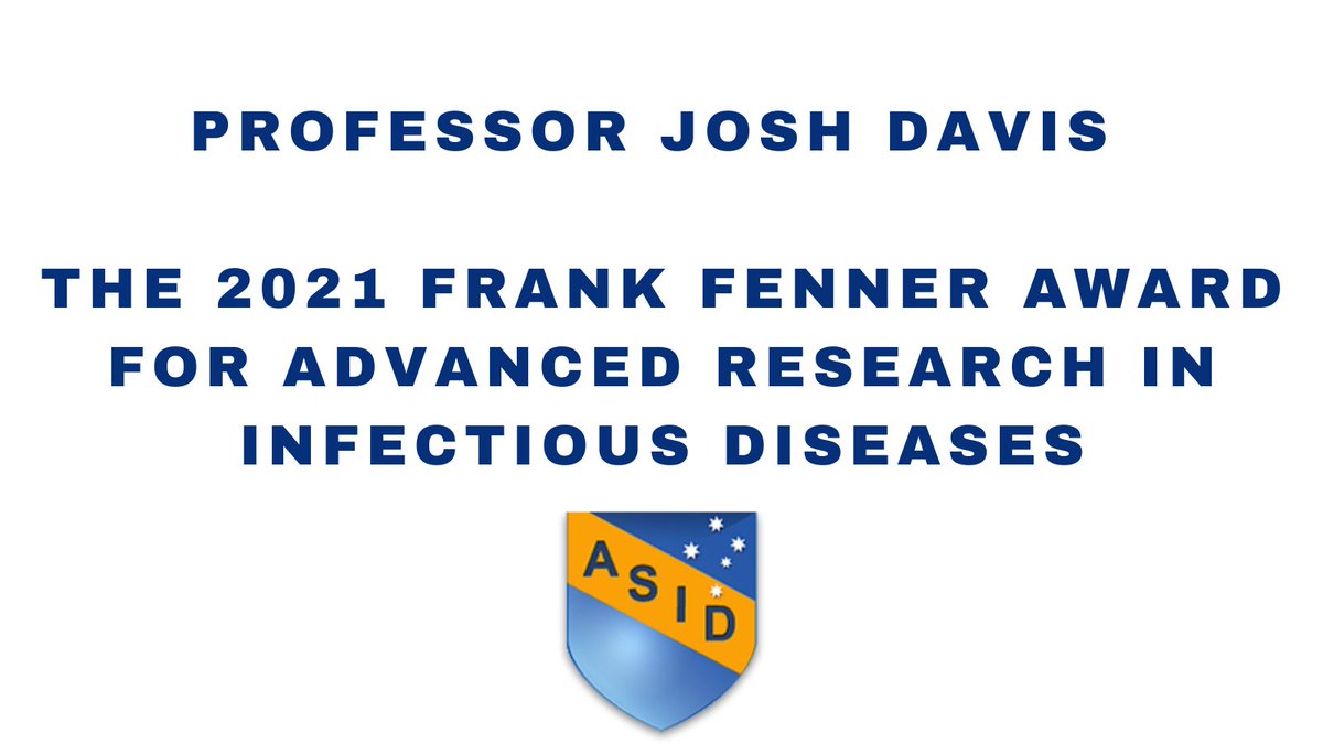ASIDANZ (@asidanz) on Twitter photo Congratulations to 2021 Frank Fenner Award <a href="/Josh_S_Davis/">Joshua Davis</a>
“Grateful to the funders and supporters of my research who recognise the importance of improving the evidence base for the treatment of severe bacterial infections." Media release: buff.ly/2NNvj40
<a href="/MenziesResearch/">Menzies Research</a> Congratulations to 2021 Frank Fenner Award <a href="/Josh_S_Davis/">Joshua Davis</a>
“Grateful to the funders and supporters of my research who recognise the importance of improving the evidence base for the treatment of severe bacterial infections." Media release: buff.ly/2NNvj40
<a href="/MenziesResearch/">Menzies Research</a>