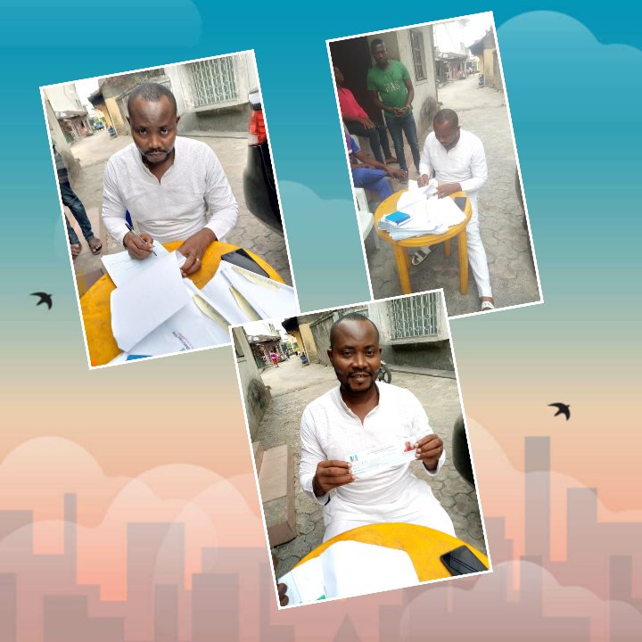 eferegods's tweet photo. *APC NEXT LEVEL:*

The Leader of d Royal Ward 3 @OfficialAPCNg in Asalga, @eferegods Hon Eferebo Godson .I. revalidate his membership of d party @unit15 with a cal on both old &amp; new members 2 remain steadfast &amp; build a strong and United party for the victories ahead. https://t.co/rjmiy58sVG