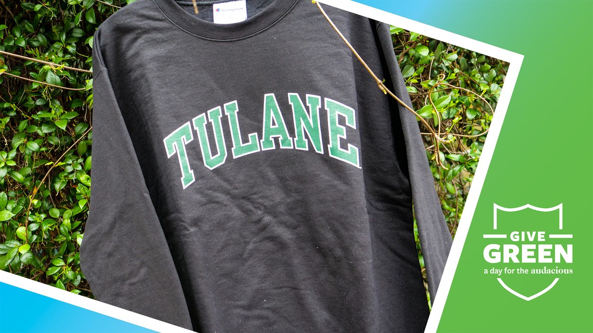 tulanealumni's tweet photo. #GiveGreenTU Gives Back 🎉🎁

Time to celebrate Give Green 2021! We're looking for three (3) winners across our channels. Retweet this tweet with the caption #RollWave by 11:59 PM CDT tonight and you can be eligible to win this new crewneck.

Winners will be notified via DM. https://t.co/YCEdfbghqs