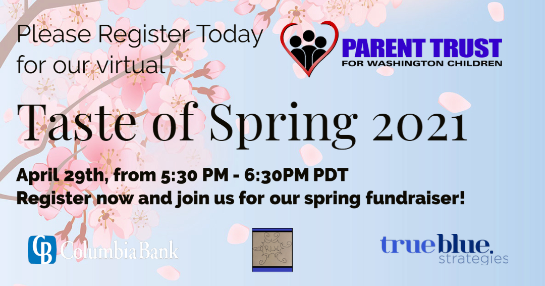 Register now for our virtual Taste of Spring! 
Buy and enjoy incredible wines from <a href="/callancellars/">Callan Cellars</a> , @finnhillwinery and <a href="/ThreeOfCupsWine/">Three Of Cups</a> while supporting us!
Follow the link to learn more - or text the words 'parent trust' to 855 933 3771!
parenttrust.ejoinme.org/MyEvents/Virtu…