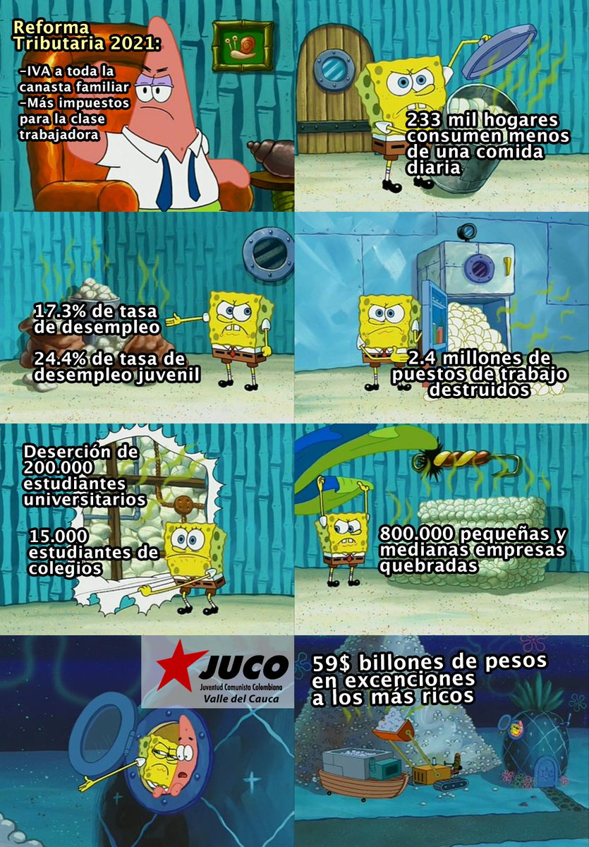 #Atención ‼️

¡Nos quieren quitar todo! ¡Y casi no nos queda nada! ¡No a la Reforma Tributaria que nos quiere dejar más pobres y más endeudados 🔥🔥🔥

#NoALaReformaTributaria #ReformaTributaria #ReformaDelHambre