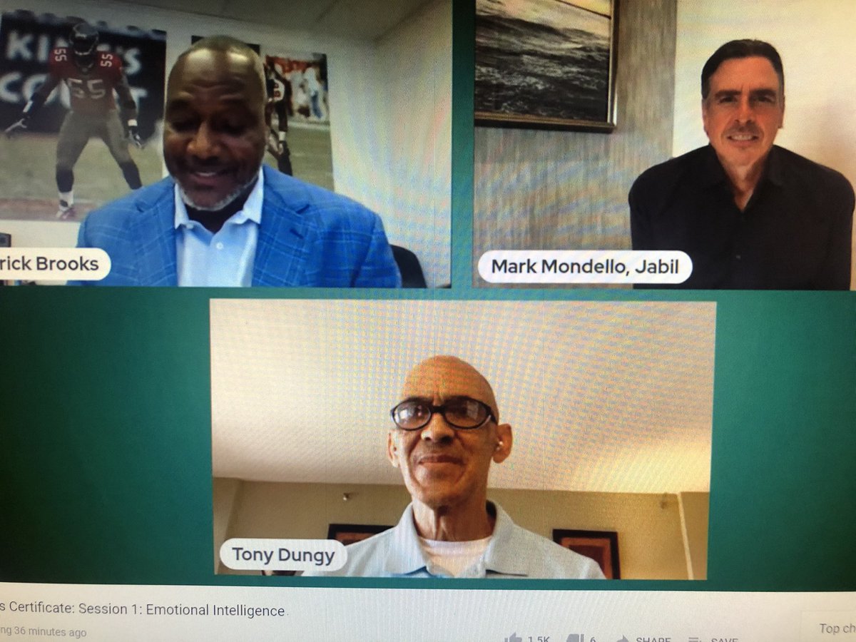 Things I didn’t expect to see on my screen for this University of South Florida DEI certificate program... Tony Dungy  #usfdeicert