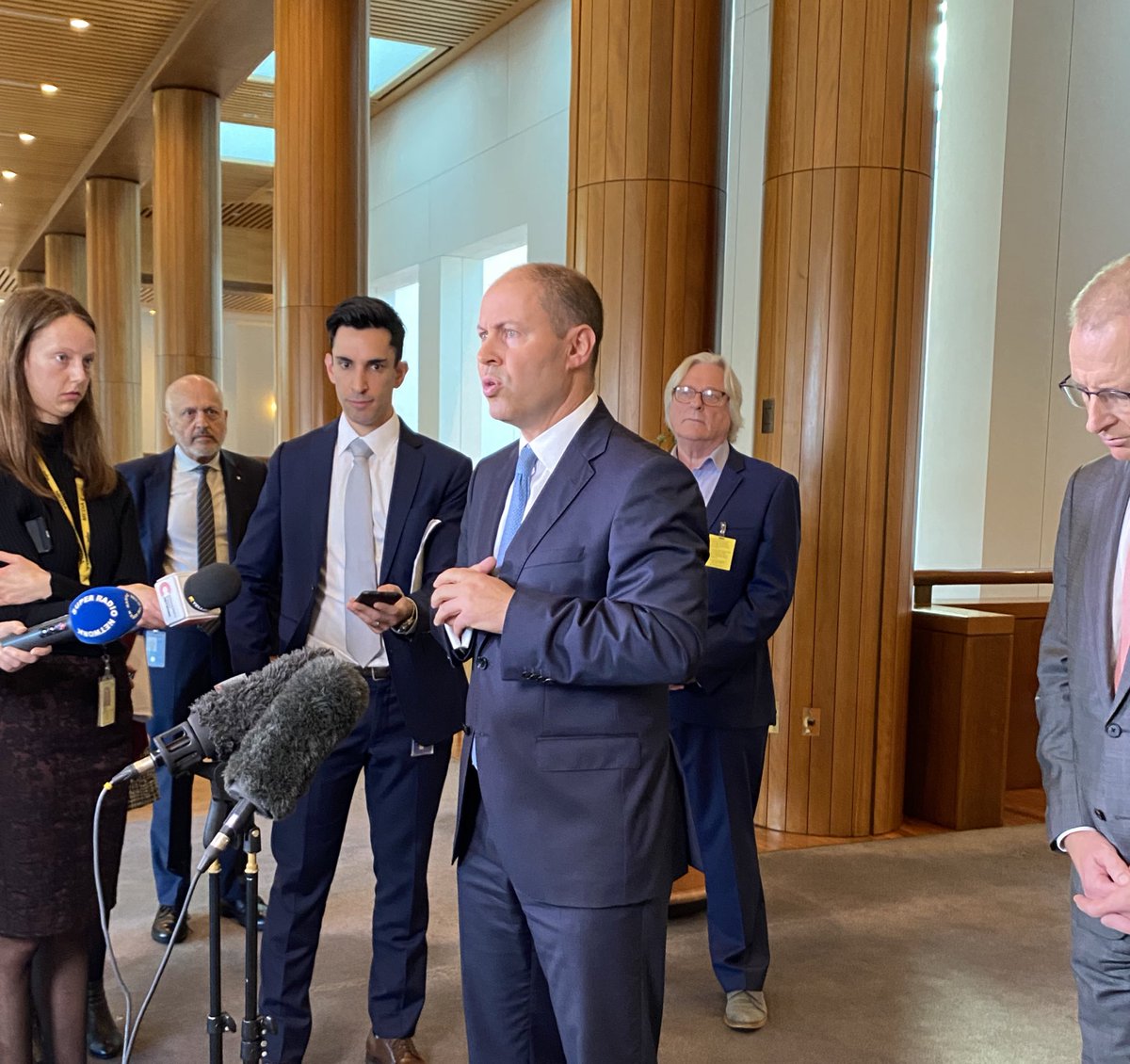 JoshButler's tweet photo. Peta Credlin says she knows the identity of the other 3 staffers involved in the Channel 10 report

Josh Frydenberg says “efforts are being made” to find their identities

I asked if they’d rung Peta Credlin to ask her who they are, but he said no https://t.co/jsiCJD0ZyT