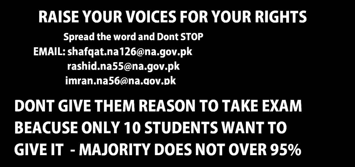 ProfSaifuRahman's tweet photo. SPREAD THIS AND DO THIS THE WHOLE DAY TOMORROW DO NOT STOP UNTIL JUSTICE IS SERVED 
SPREAD IT WITH ME EVERYONE #cancelcieexams2021 #cancelcaieexams2021 #Shafqatmehmood #cancelboardexams2021 #CancelCAIES2021 Out Number And PROVE TO GOVERNMENT THERE IS ONLY US AND NO TROLLS #PLEASE https://t.co/IJiIQbCfK9
