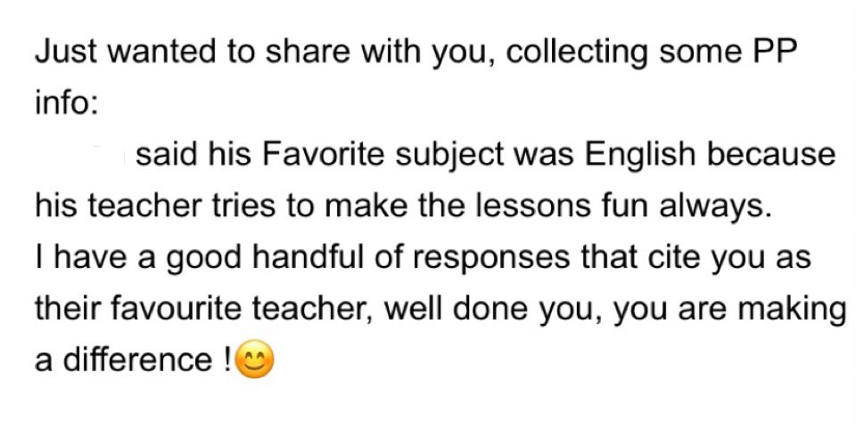 Emails like this 🥺😍 I just love this job so much!