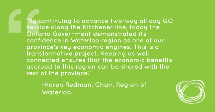 Connectcorridor's tweet photo. Today the Ontario Government, @fordnation and @c_mulroney “demonstrated its confidence in Waterloo region as one of our province’s key economic engines” – @redman4region #onpoli #keepusmoving https://t.co/VSPNRkhBbI