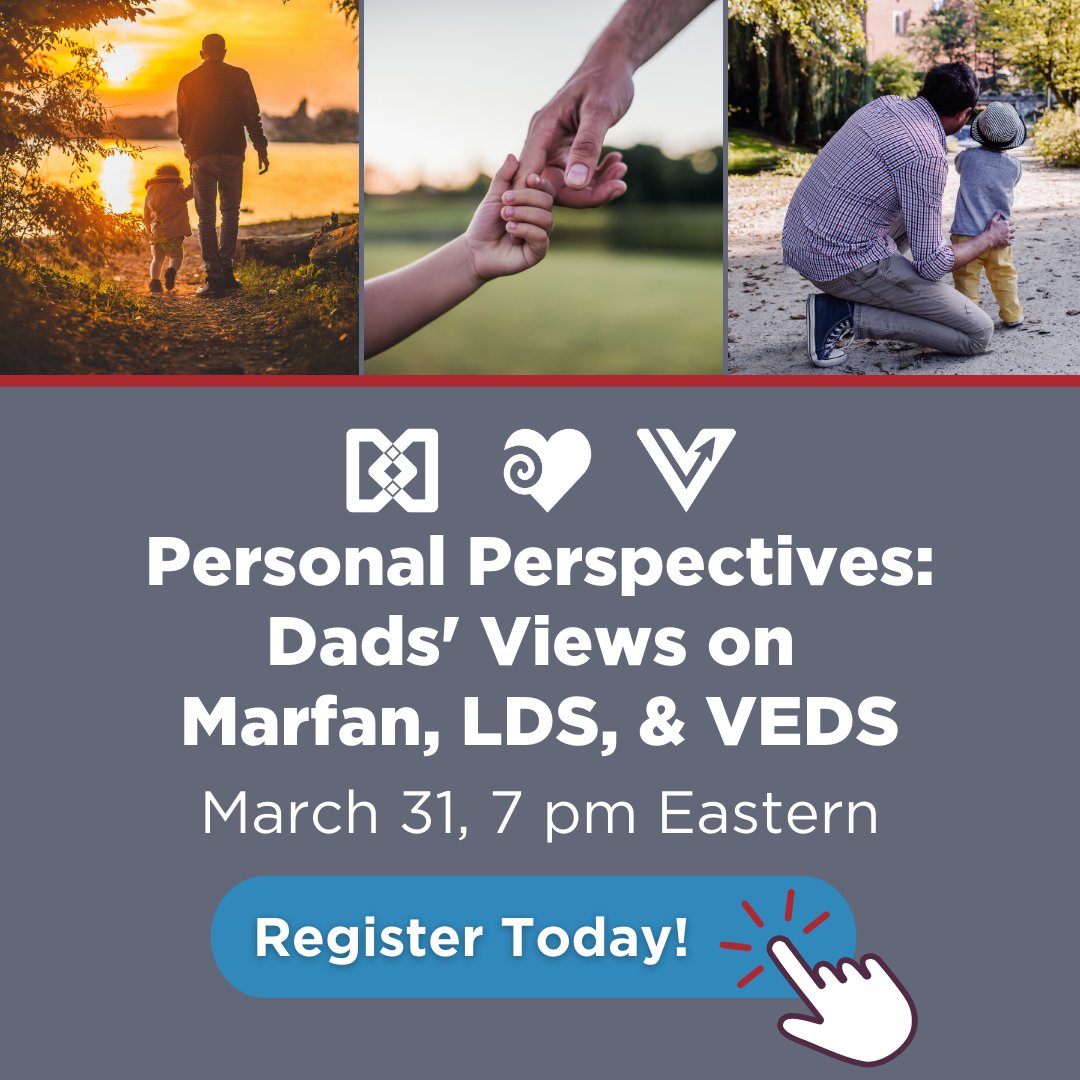 Dads are such a vital source of support for someone with VEDS. Whether you're a dad, have a dad or just know a dad, you won't want to miss this webinar: buff.ly/3faU7OE