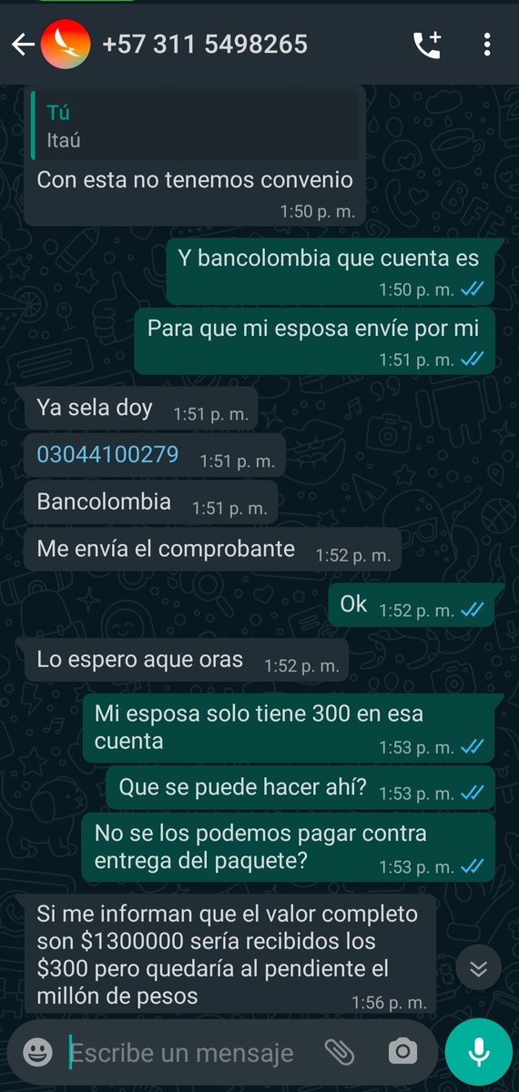 omarandresreina's tweet photo. Desde hace 3 días vengo sosteniendo una conversación con unos estafadores. Me contactaron para entregarme un supuesto paquete que envió una amiga desde USA. Ya les consigné el millón 300. Por si alguno quiere la cadena de oro o los "aifon" que vienen en la caja 😅🤣🇺🇲 👉🏼SIGUE👇🏼🧵 https://t.co/4au1ZIMRxP