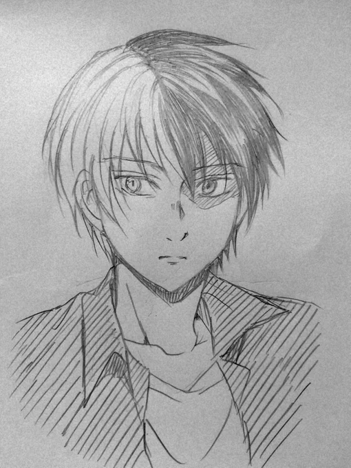 前垢見てたらhrakハマりたての時描いた懐かしい初書きオリジン発見した?三年ぶりに描いた落書きがまさかの?くんだったなんてね…?くんなんてキャラが誰かわからないレベルで笑う 