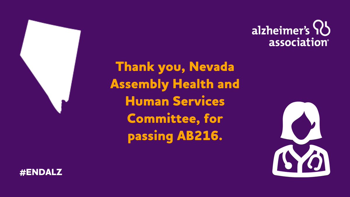 AlzNorCalNorNev's tweet photo. Care planning for those on Medicaid living with younger-onset #Alzheimers is a small investment to yield BIG results: lower costs, higher quality care & better health outcomes. Thank you, Nevada Assembly Health & Human Services Committee, for passing #AB216 12-0. #NVLeg #ENDALZ https://t.co/bbjwdtszlR