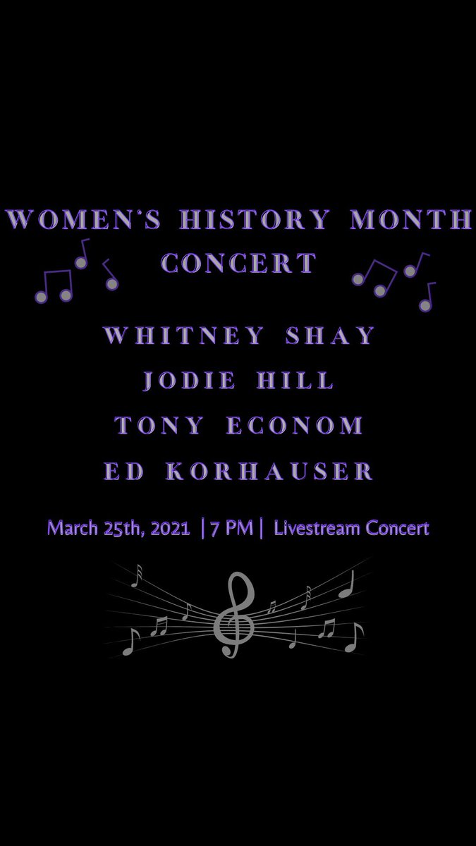 agmcsd's tweet photo. Tune in to our LIVE STREAM 🎶March 25th at 7pm 🎶 Commemorating legendary women in music history, AGMC hopes to inspire our students and introduce them to these incredible historic figures. Follow our Facebook @AGMCSD to watch it live or our Youtube @AGMCSD 👍🎶 https://t.co/LYJu335nZz