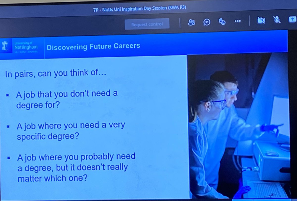 davincilead's tweet photo. Thank you @UniofNottingham for delivering some inspirational, virtual, university sessions today, for our year 7 students @davincilead #Aspire #Believe https://t.co/B9FLNxGCsA