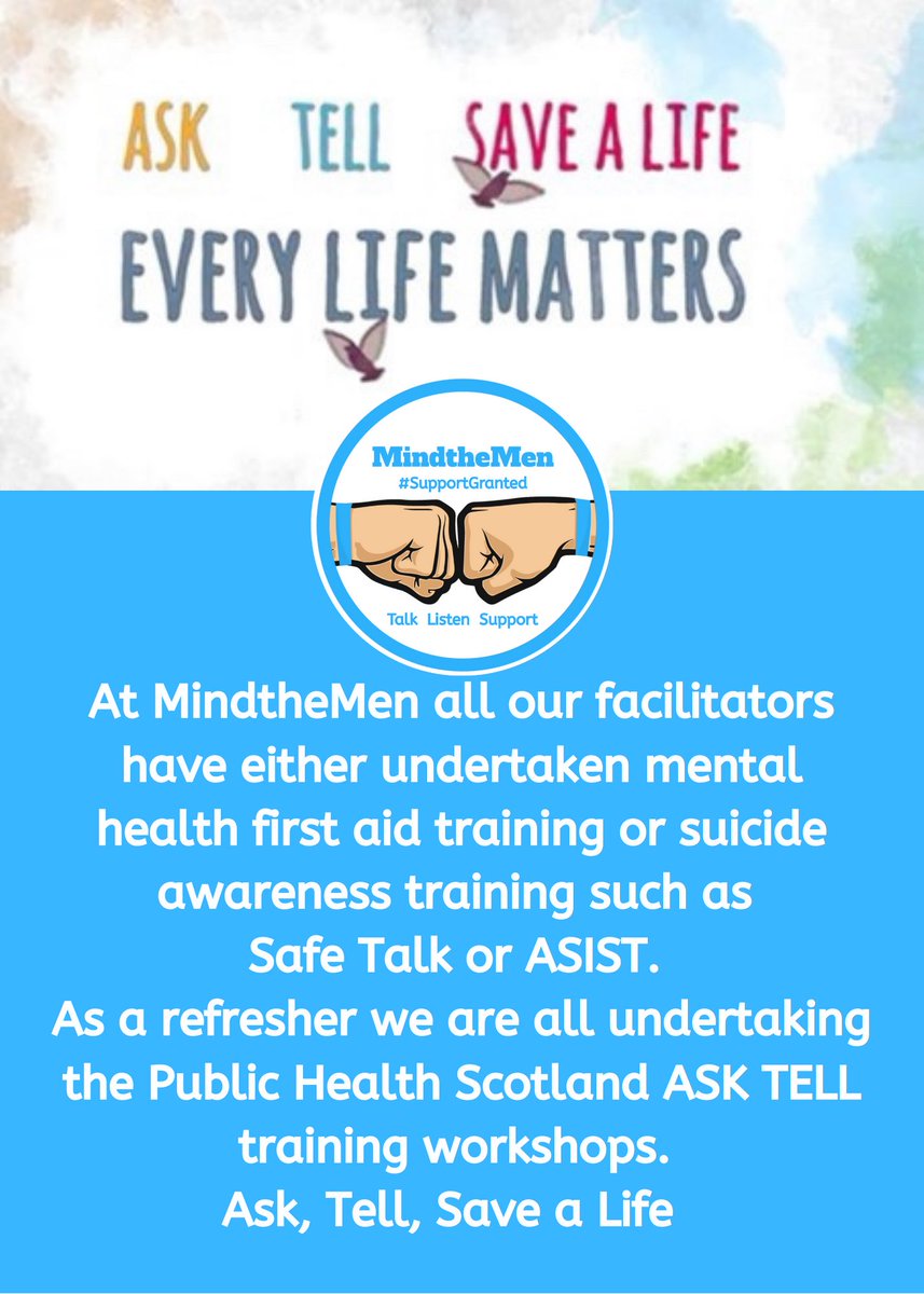 MindtheMen are serious about suicide prevention 🤜💙🤛