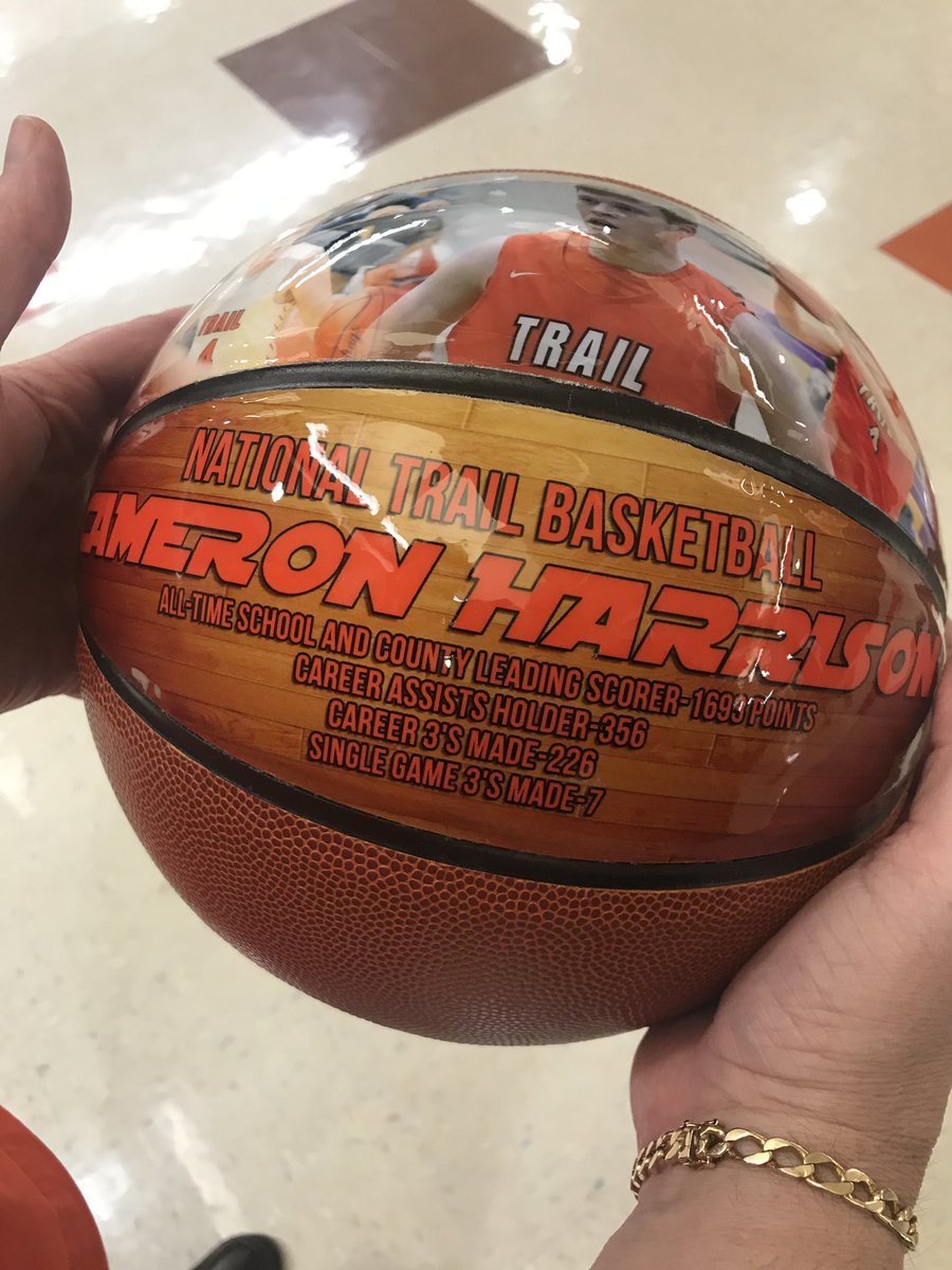 rfischer45327's tweet photo. SR. Cam Harrison was presented a special gift to commemorate his career, school and county records:
School and County Point Record -1693
School Career Assists - 356
Career 3-Pointers - 226
Single Game 3-Point - 7

Congrats and THANK YOU for 4 GREAT years!

#ItsBETTERtobeaBLAZER https://t.co/jB69lYcByC