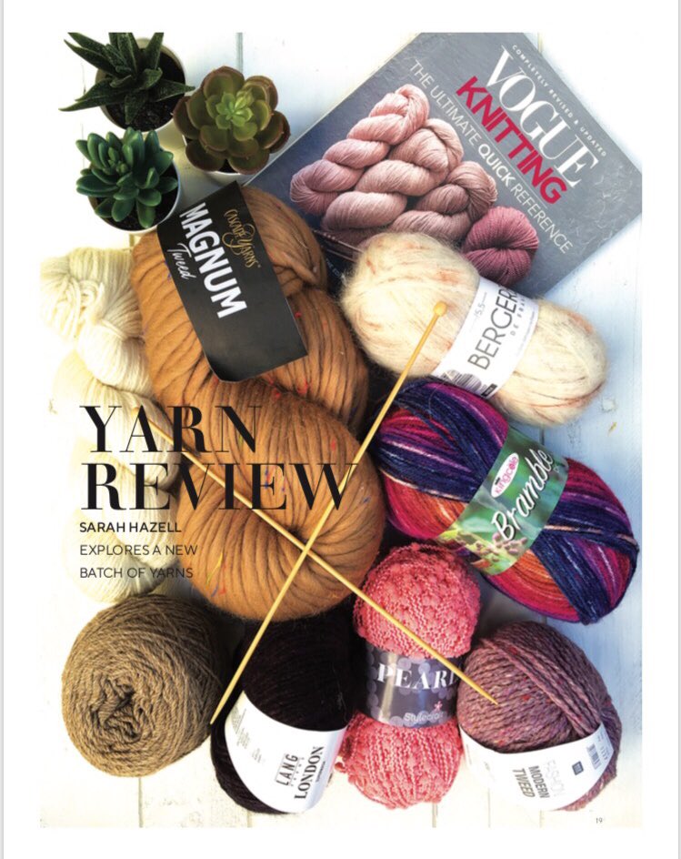 HooliganYarns's tweet photo. Delighted to have a super review of our Cindy &amp; Spice DK Corriedale yarn in issue 216 of @KnittingMag - thanks so much, folks! 😊🐑❤️🐑 #knowwhoyoureknitting https://t.co/dolbeUfroT