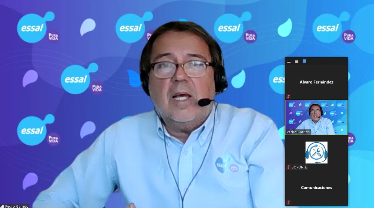 SuralisTeAyuda's tweet photo. #AEstaHora Subgerente Territorio Norte de ESSAL, Pedro Garrido, participa en ceremonia online de relanzamiento de convenio con #Bomberos de #LaUnión para que vecinos aporten a las compañías a través del pago de su boleta del agua. https://t.co/FzlqCCzSyR