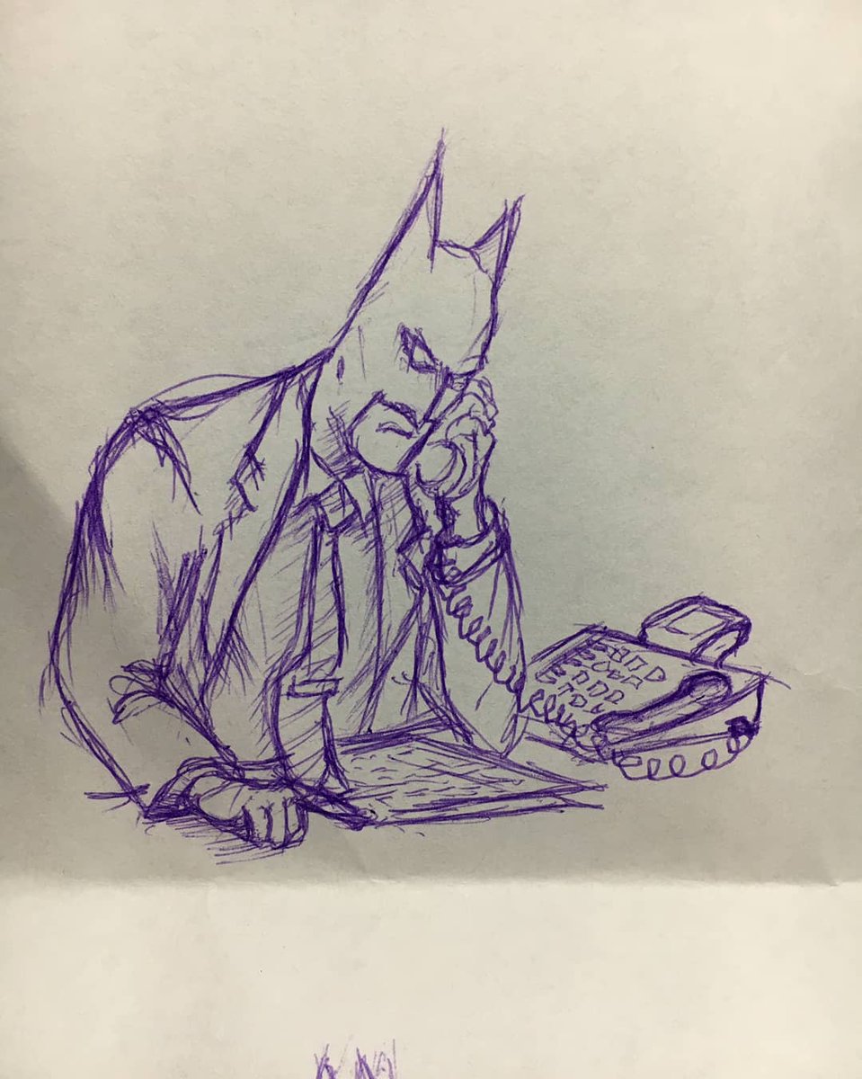 DougGra38399255's tweet photo. Keeping ink pen and a sheet of paper fun, with doodling strangers Batman edition #doodles #inkpendoodles #inkpensketches #doodlingstrangers #sketchoftheday https://t.co/NrakOPRYtE