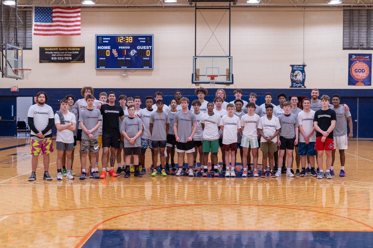 Andrew22Fleming's tweet photo. So blessed &amp; grateful to have completed my first ever basketball camp this past weekend. It’s been a dream of mine to start my own Player Development company &amp; now we are at over 125+ clients and including MS, HS, College, Overseas, and NBA players! Thank you to the guys! https://t.co/GVqBhV4kXu