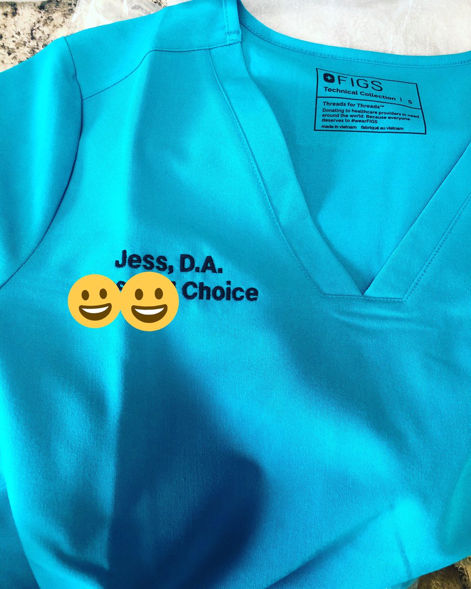 jsliner's tweet photo. Yea baby! #dentalassistant #figs #myname #ilovemyjob https://t.co/xUtjdOnizw