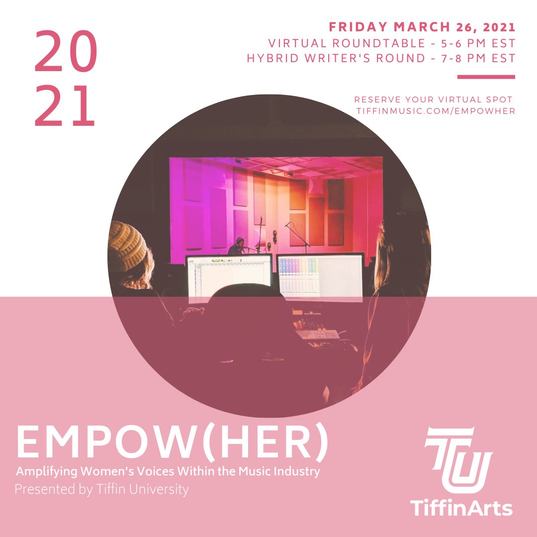 TiffinMusic's tweet photo. Not sure how to register for our free event Friday? We’ve got you covered! Go to https://t.co/c6tPTKPXnC so you get your links on Friday! Can’t wait to see everyone there! #empowher #womensupportingwomen https://t.co/pf8Euf94W5