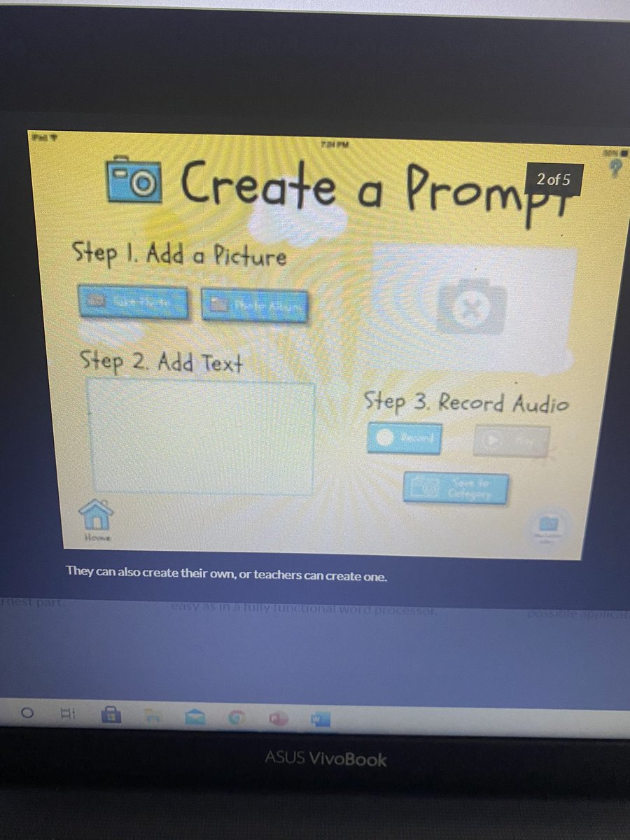 Orthonors's tweet photo. Sharing this cool new app I found- Write about this! Kids can choose a fun picture from different categories and write all about it. Then they record themselves reading their writing. My students would be so excited!  #read6252 https://t.co/u3tP5VwOkt