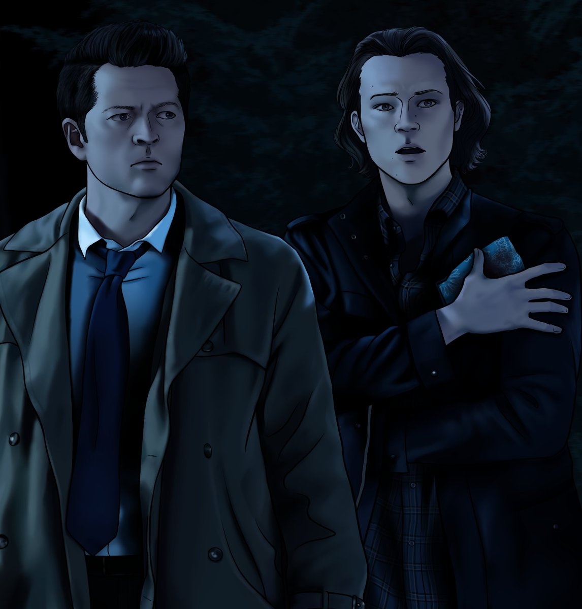 XAngelaLovellX's tweet photo. #sastiel #samstiel #spnfanart #samandcas https://t.co/QlAU5OZbOf