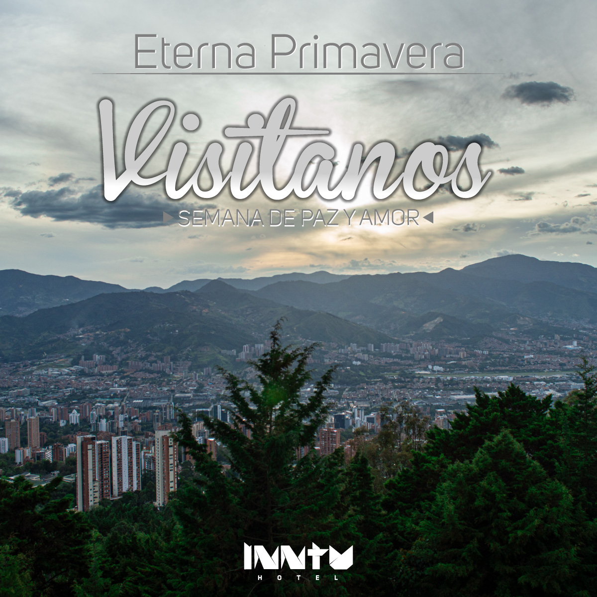 Nuestra ciudad te espera para compartir esa bonita energía de paz y amor. Visítanos y disfruta de nuestra cultura. 
Reserva inntuhotel.com o llámanos +57 3182361416
#SemanaSanta #amor #inntuhotel #hotelesmedellin #confort