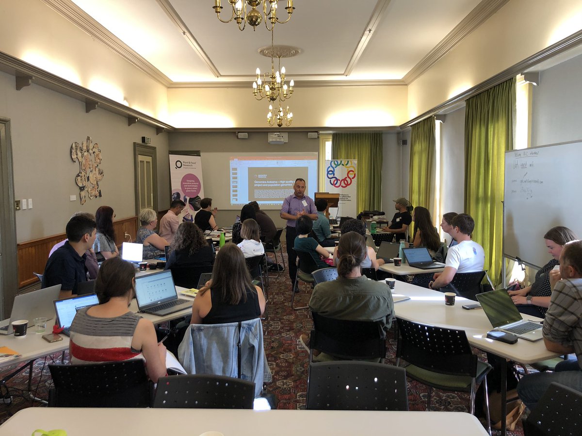 David Chagne kick starts the Hi-C workshop at the <a href="/AucklandUni/">University of Auckland | Waipapa Taumata Rau</a>. Organised by <a href="/GenomicsNZ/">GenomicsAotearoa</a> High Quality Genome and Population Genomics Team and <a href="/NeSI_NZ/">NeSI</a>