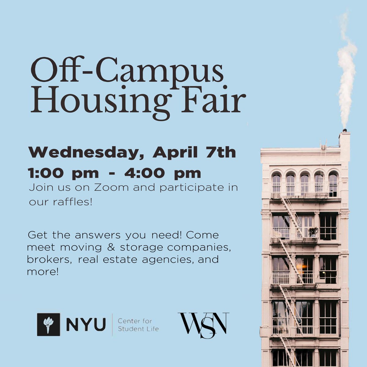 Washington Square News Need To Find Off Campus Housing But Don T Know Where To Start Join Wsn For Our Virtual Off Campus Housing Fair On 4 7 From 1 4pm Edt This Event Will Washington Square News Need To Find Off Campus Housing But Don T Know Where To Start Join Wsn For Our Virtual Off Campus Housing Fair On 4 7 From 1 4pm Edt This Event Will