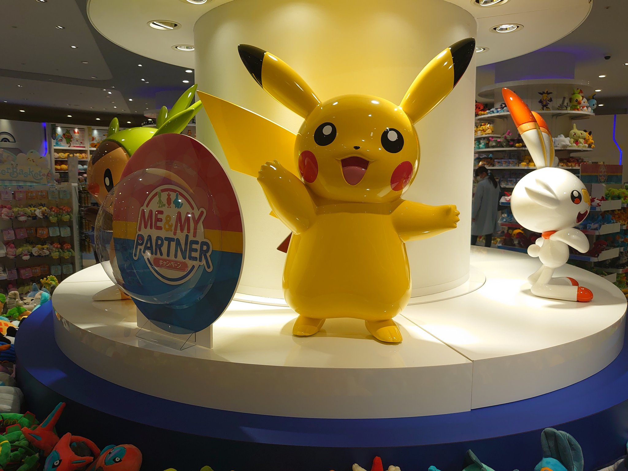 タカピカ ポケセントウキョーベイに来ました ここまで来るのも結構遠いので久しぶりになりますが棚の上のこのポケモンたちは相変わらずかわいいですね ポケモン ポケモンセンター T Co 0pzshl9tsq Twitter