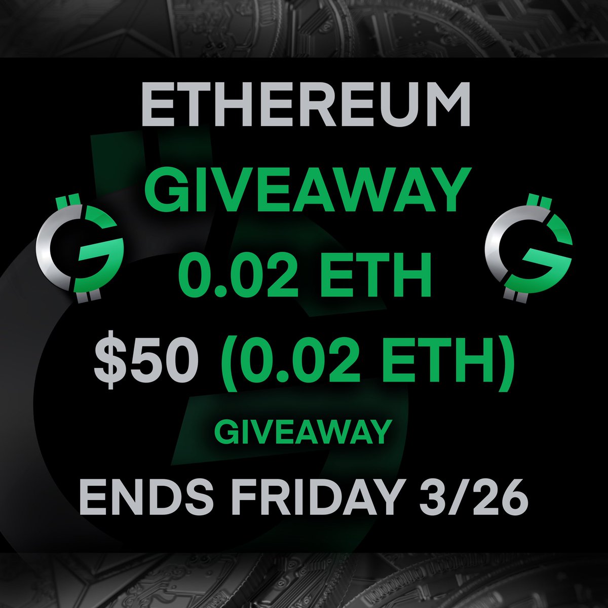 cryptogangtv's tweet photo. $50 #ETH Giveaway just tell your friends to follow us. Whoever gets the most #RT win. #RT #RT #RT 🤑🤑🤑 https://t.co/0JRtX0Iipg