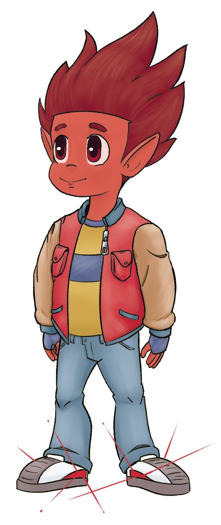Joseppilinguini's tweet photo. #100daysofcomics #day98 Wow... i think this is my final (hopefully) design for Kiwi during the first arc of the comic. honestly, I'll walk away from these 100 days with this as the major victory. have dinner with friends friday, so I have no idea how i'm gonna thread that needle. https://t.co/9gXc13z1yk