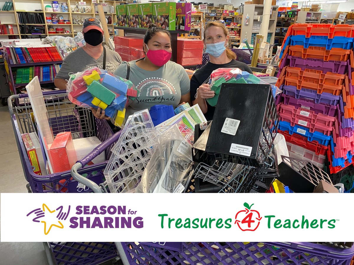 AZT4T's tweet photo. It is no secret that 2020 hit the educational community HARD; but our teachers are ready to finish the year strong!
THANK YOU @azcentral readers #SFS2020! Your generosity means T4T teachers will continue to receive school supplies & creative reuse materials.
#amAZing #TYTHURS https://t.co/fL9ScP2fwE