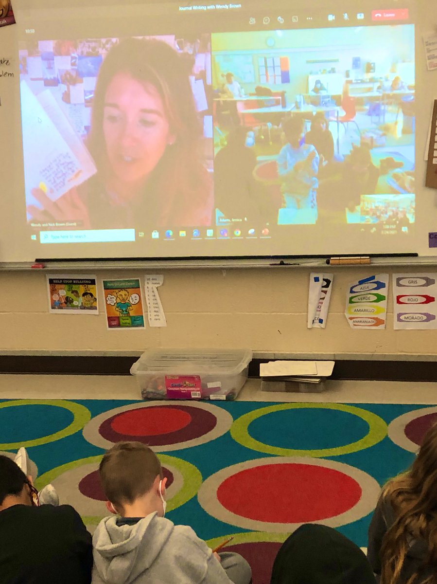 MrsJacksonMoore's tweet photo. So fun to have journaling and handwriting aficionado Wendy Brown @browninkco (and childhood bestie) share why keeping a journal matters. @MooreDMPS #studentVoice #writeMoore #reflective https://t.co/YOQyPfPi5P