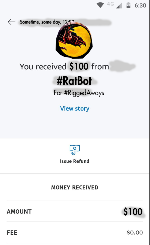 NoHumanInSight's tweet photo. Thanks everyone for all the good words! here is the proof of payment 💜

Thank you @Ingelsbinnicht #RatBot!
These are 💯 #RiggedAways https://t.co/leUQ7OE9et