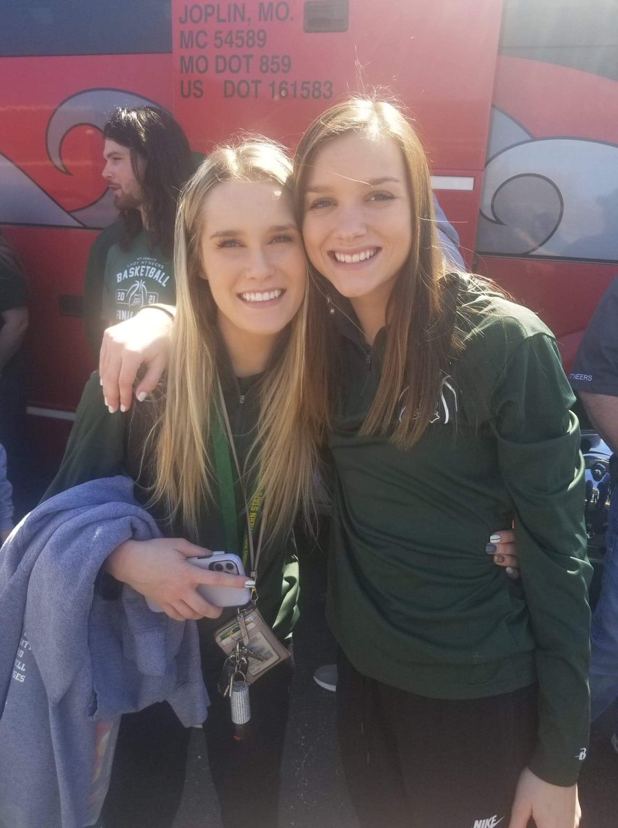 jules_ann70's tweet photo. Congratulations to my girls!! So fun watching you all these years 🏀 Love you both 💚 #ALLSTATE #dynamicduo https://t.co/bopsGxyEp9