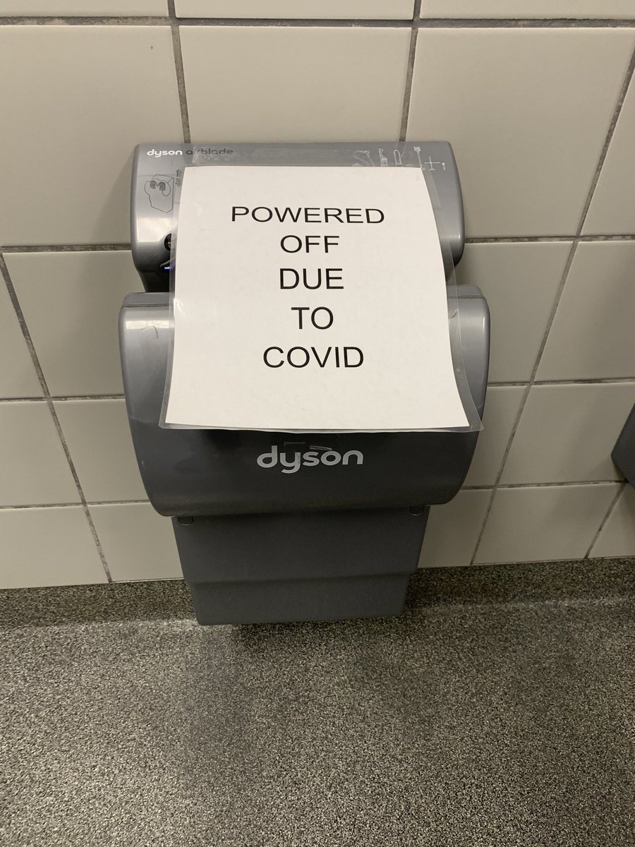 Venting_Pastor's tweet photo. Covid or not, if I have to use a bathroom where one of these “germ fountains” is located, I hold my breath!

One day someone’s gonna find me passed out at the foot of a urinal in a puddle of my own pee. https://t.co/Bos7uPRqXf