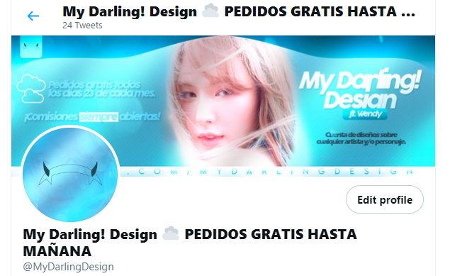 Nuevo diseño de la cuenta para promocionar el solo de Wendy "Like Water", la verdad estoy bastante satisfecha con el resultado.💙⛓✨
¡Recuerden que tienen hasta el día de mañana para hacer sus pedidos gratis!
