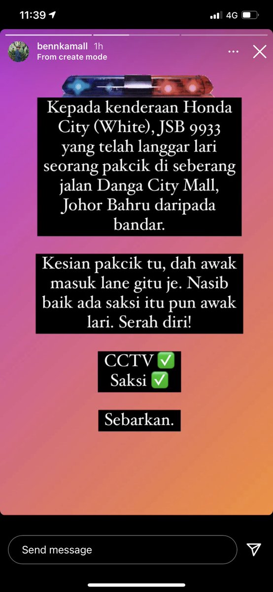 MuzairiMRJ's tweet photo. Sebarkan untuk kebaikan pakcik yang kena tu. https://t.co/W4zcO1WlVe