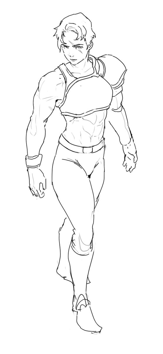 Buff women sketches 