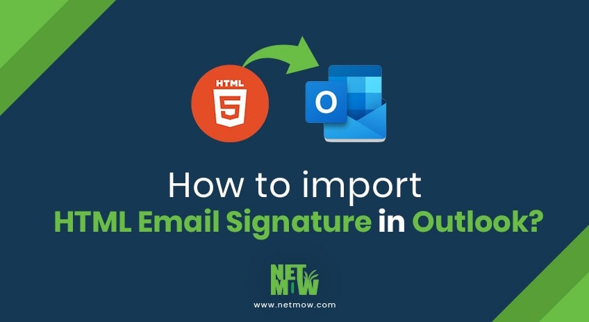 Rebecca93364981's tweet photo. How to import HTML Email Signature in Outlook?
If you got any custom email signature done by the NETMOW designer team or created your own, here is how to import HTML Email Signature in Microsoft Outlook.
Visit our website: https://t.co/MUZCyTp9mF
#CustomEmailSignature #Netmow https://t.co/07FvSUPxTv