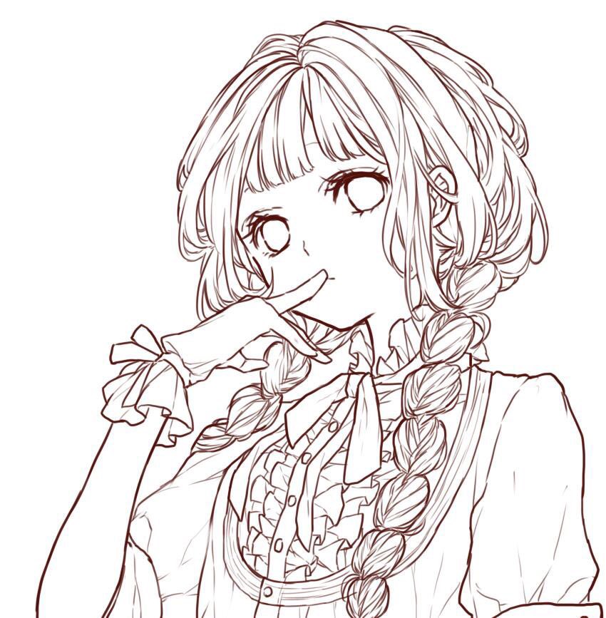 澪 イラスト イラスト好きな人と繋がりたい 絵描きさんと繫がりたい 絵描きさんとつながりたい フリー線画 色塗り アイビスペイント 青髪の子って可愛い