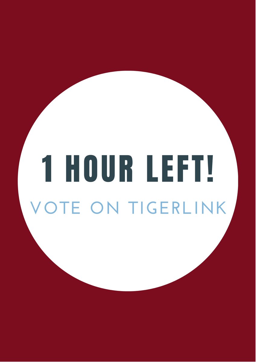 GO!! GO!! GO!! 1 hour left to vote BowmanMilligan and have your voices HEARD! #BowmanMilligan2021